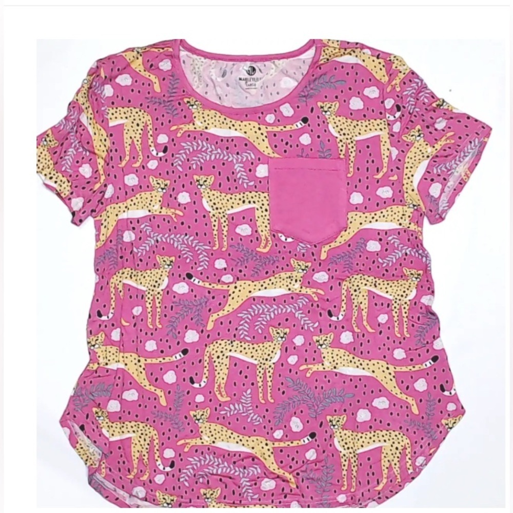 NWTS Pink Leopard Party Matching Pajama Set made by MarleyLilly. Women’s size XL